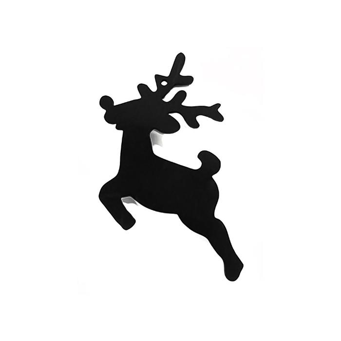 Ценник для надписей меловым маркером "Новый год" олень с носом 70*35, цвет чёрный, ПВХ 
Ценник для надписей меловым маркером "Новый год" олень с носом 70*35, цвет чёрный, ПВХ