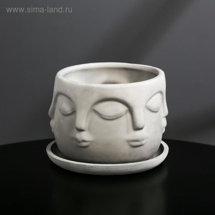 Кашпо голова из гипса с поддоном «Муза», серое, 11,5 х 9 см
Кашпо голова из гипса с поддоном «Муза», серое, 11,5 х 9 см