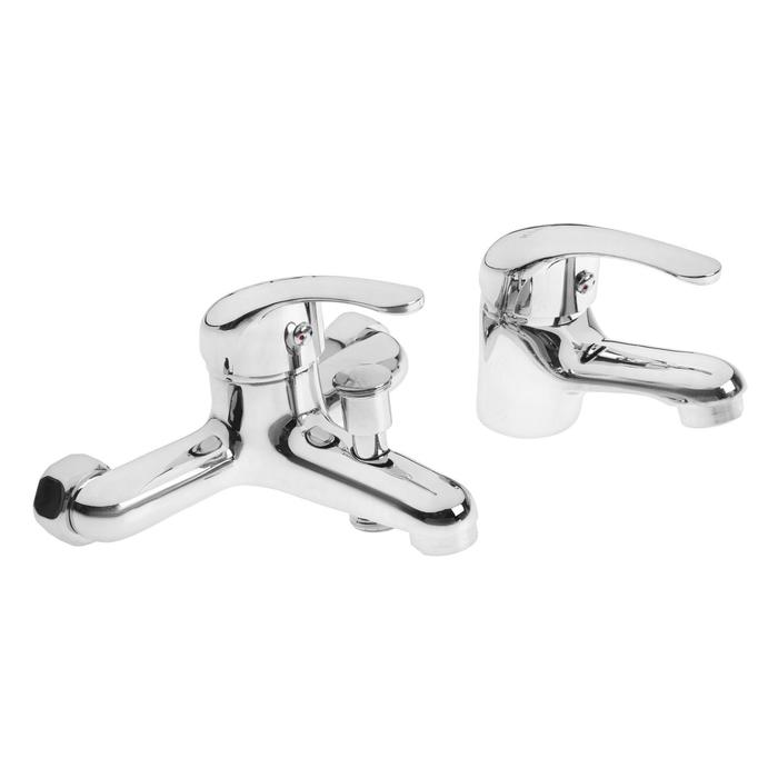 Набор смесителей для раковины и ванны, короткий излив, без душ. набора, без подводки, 35 мм
Набор смесителей для раковины и ванны, короткий излив, без душ. набора, без подводки, 35 мм