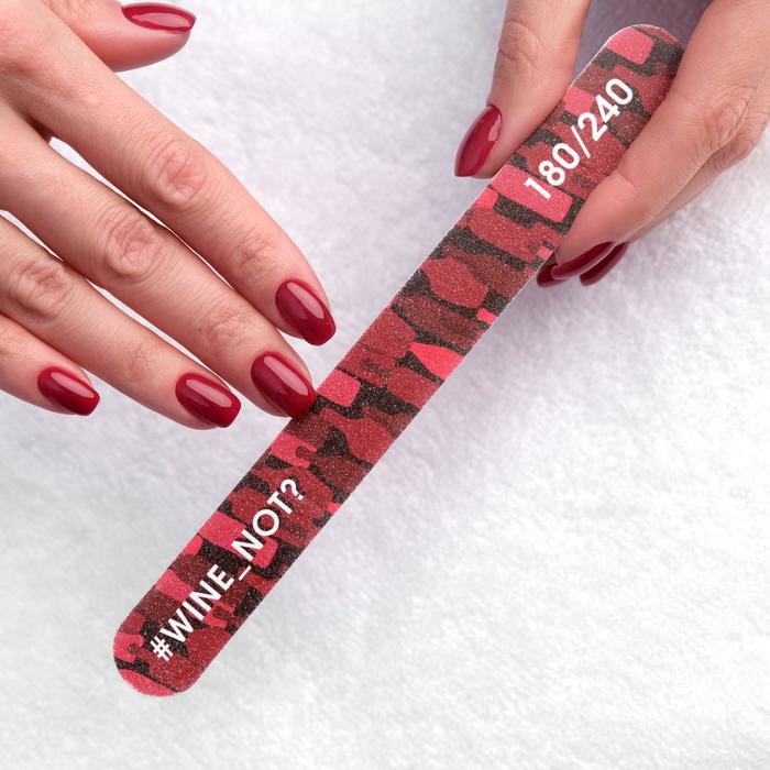 Пилка-наждак «Wine not», абразивность 180/240, 18 см
Пилка-наждак «Wine not», абразивность 180/240, 18 см