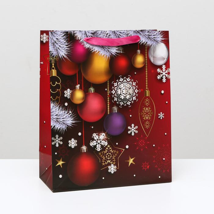 Пакет ламинированный "Новогодние игрушки", 26 x 32 x 12 см
Пакет ламинированный "Новогодние игрушки", 26 x 32 x 12 см