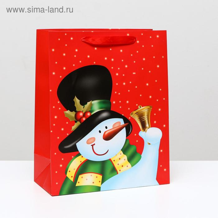 Пакет ламинированный "Снеговик в шляпе", 26 x 32 x 12 см 
Пакет ламинированный "Снеговик в шляпе", 26 x 32 x 12 см