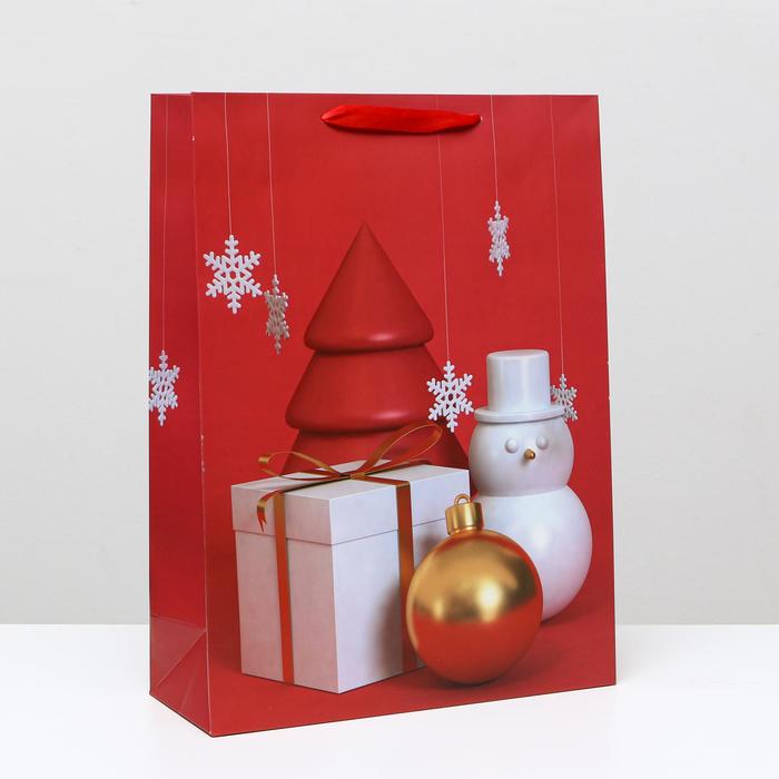 Пакет ламинированный "Снеговик с игрушками", 31 x 42 x 12 см
Пакет ламинированный "Снеговик с игрушками", 31 x 42 x 12 см