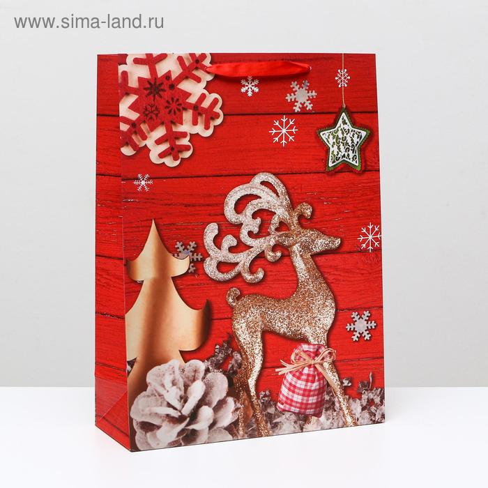 Пакет ламинированный "Новогодний олень", 31 x 42 x 12 см
Пакет ламинированный "Новогодний олень", 31 x 42 x 12 см