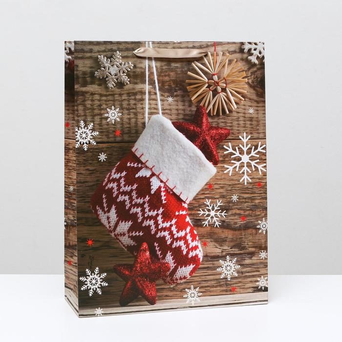 Пакет ламинированный "Новогодний носочек", 31 x 42 x 12 см
Пакет ламинированный "Новогодний носочек", 31 x 42 x 12 см