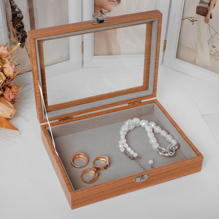 Подставка для украшений "Шкатулка" универсальная, 20*15*4,5, цвет серый
Подставка для украшений "Шкатулка" универсальная, 20*15*4,5, цвет серый