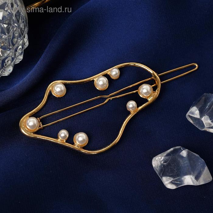 Зажим для волос "Джилли гламур" 7 см, золотисто-белый
Зажим для волос "Джилли гламур" 7 см, золотисто-белый