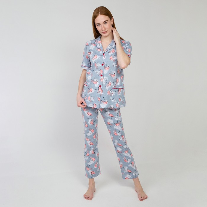 Костюм женский (лонгслив, брюки), цвет серый/фламинго, размер 54
Костюм женский (лонгслив, брюки), цвет серый/фламинго, размер 54