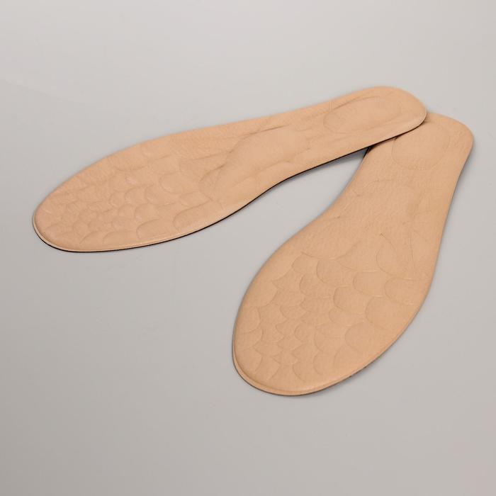 Стельки для обуви, 39-46 р-р пара, цвет чёрный/бежевый
Стельки для обуви, 39-46 р-р пара, цвет чёрный/бежевый