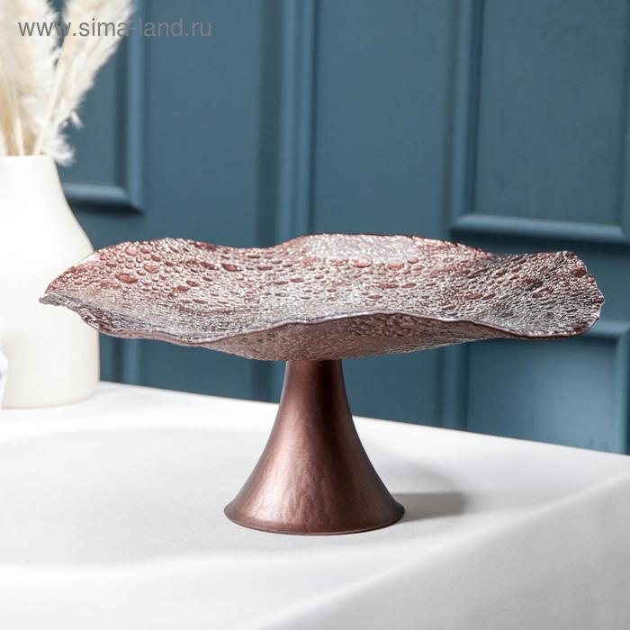 Блюдо сервировочное на ножке Galaxy, d=30 см, цвет коричневый
Блюдо сервировочное на ножке Galaxy, d=30 см, цвет коричневый