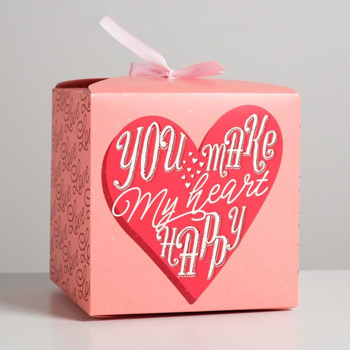 Коробка складная «С любовью», 18 × 18 × 18 см
Коробка складная «С любовью», 18 × 18 × 18 см