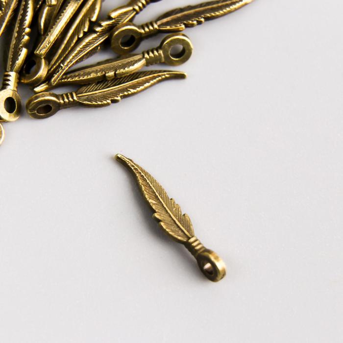 Подвеска "листик" цвет бронза 0,3х1,5 см 
Подвеска "листик" цвет бронза 0,3х1,5 см