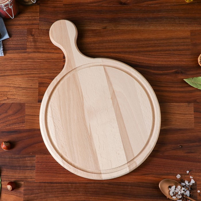 Доска разделочная с ручкой "Круглая", для сервировки и подачи, 30х40 см, массив бука
Доска разделочная с ручкой "Круглая", для сервировки и подачи, 30х40 см, массив бука