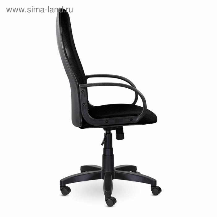 фото Кресло офисное brabix "praktik ex-279", ткань/экокожа, черное, 532017
