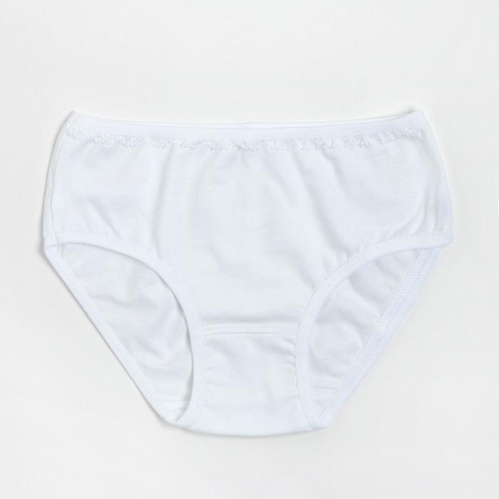 Трусы для девочки, цвет белый, рост 92-98 см
Трусы для девочки, цвет белый, рост 92-98 см