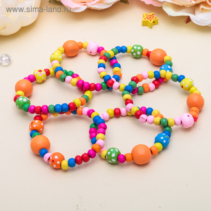 Браслет детский "Выбражулька" бусинки, цвет МИКС
Браслет детский "Выбражулька" бусинки, цвет МИКС