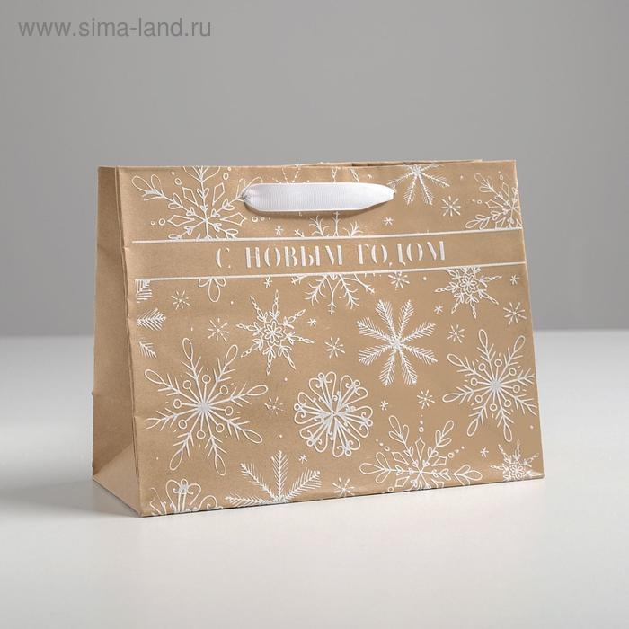 Пакет крафтовый с пенным нанесением «С Новым годом», 24 х 19,5 х 11 см
Пакет крафтовый с пенным нанесением «С Новым годом», 24 х 19,5 х 11 см