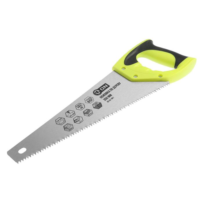 Ножовка по дереву ON 03-01-001, двусторонняя заточка, зуб 5 мм, 350 мм
Ножовка по дереву ON 03-01-001, двусторонняя заточка, зуб 5 мм, 350 мм