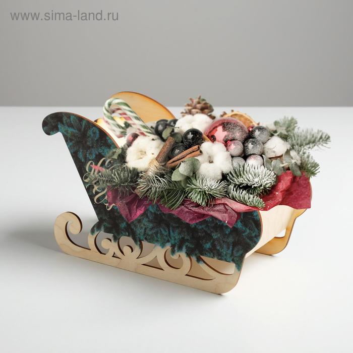 Кашпо новогоднее "Сани", с декором ветки, 23 х 10 х 14 см
Кашпо новогоднее "Сани", с декором ветки, 23 х 10 х 14 см