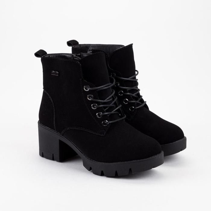 Ботильоны женские, цвет чёрный, размер 38
Ботильоны женские, цвет чёрный, размер 38