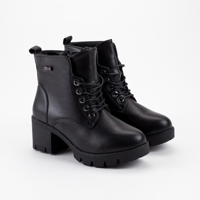 Ботильоны женские, цвет чёрный, размер 39
Ботильоны женские, цвет чёрный, размер 39