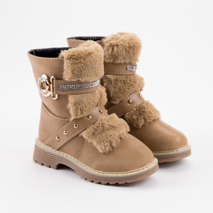 фото Сапоги детские, цвет бежевый, размер 33 liao
