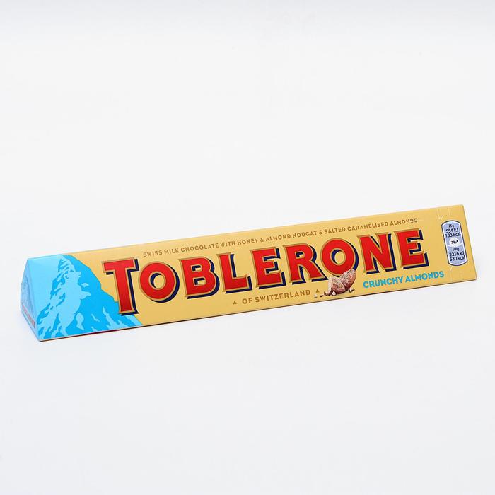 Шоколад Toblerone Crunchy Almonds, 100 г
Шоколад Toblerone Crunchy Almonds, 100 г