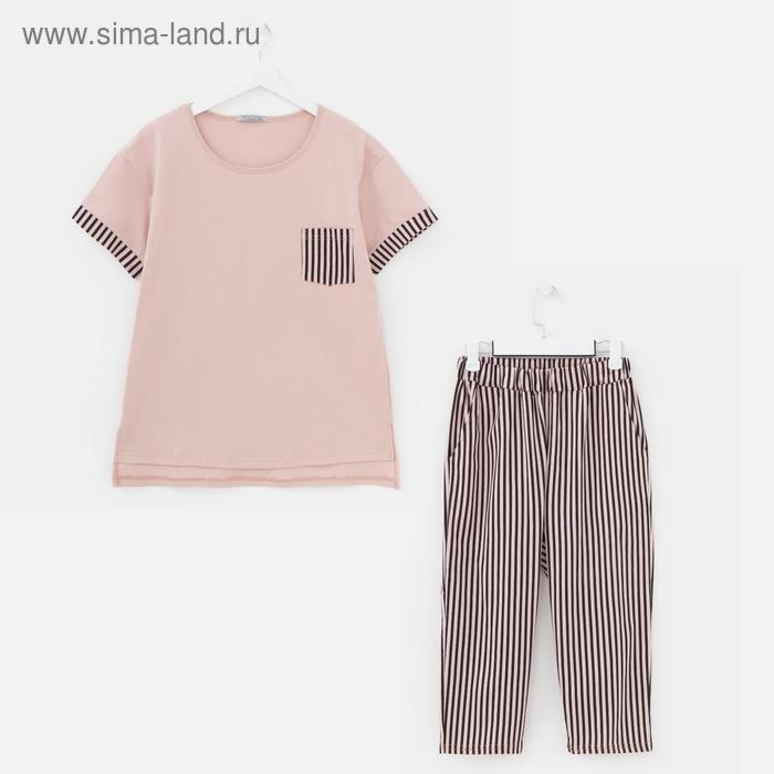 Костюм женский (футболка, бриджи), цвет бежевый, размер 58
Костюм женский (футболка, бриджи), цвет бежевый, размер 58