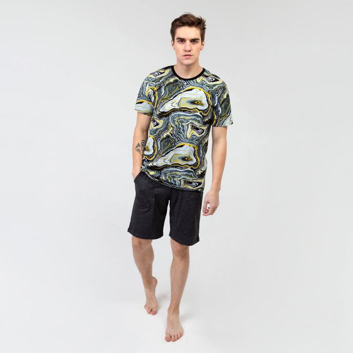 Футболка мужская, цвет чёрный/жёлтый/зелёный, размер 58
Футболка мужская, цвет чёрный/жёлтый/зелёный, размер 58