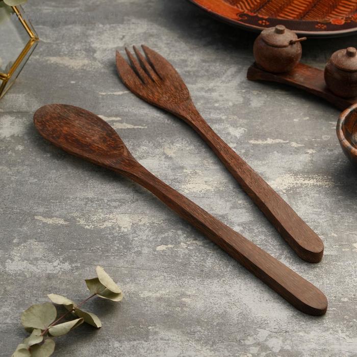 Набор вилка и ложка из кокоса "Баунти" 40 см 
Набор вилка и ложка из кокоса "Баунти" 40 см