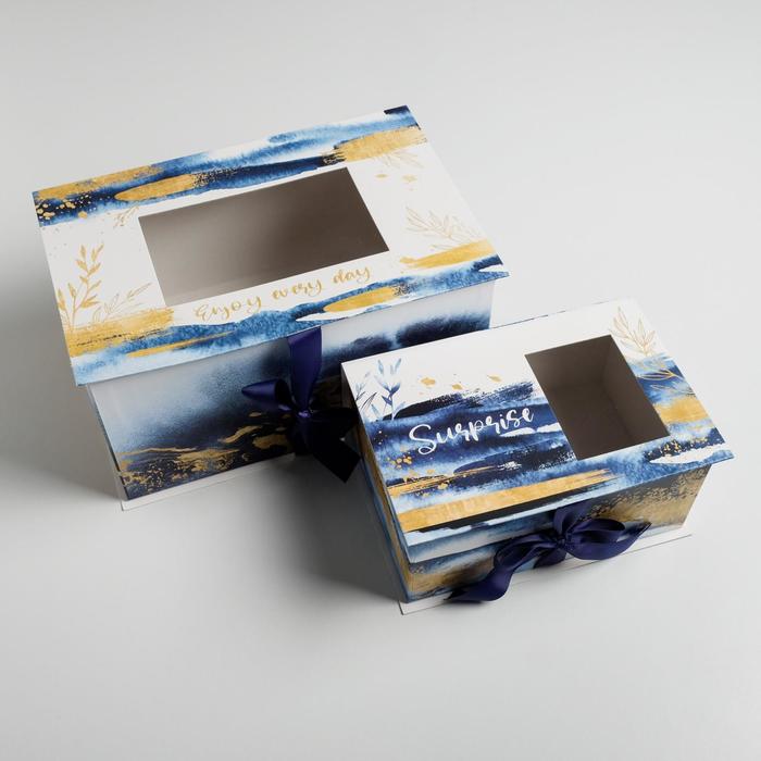 Набор коробок подарочных 2 в 1 Present, 22 × 15 × 10, 30 × 20 × 15 см
Набор коробок подарочных 2 в 1 Present, 22 × 15 × 10, 30 × 20 × 15 см