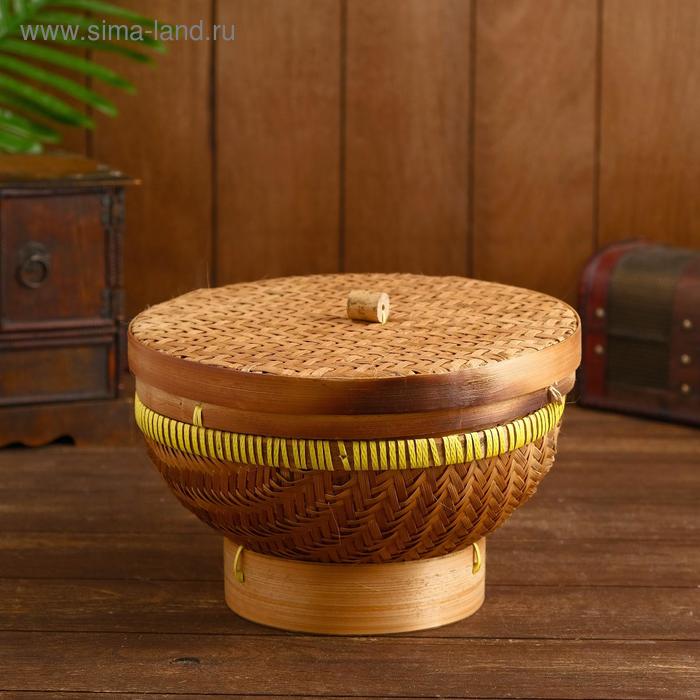 Корзинка с крышкой бамбук "Сурабая" 24х24х17 см
Корзинка с крышкой бамбук "Сурабая" 24х24х17 см