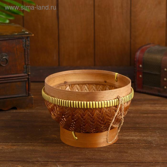 Корзинка плетёная, бамбук "Гунтур" 19x19х13 см
Корзинка плетёная, бамбук "Гунтур" 19x19х13 см