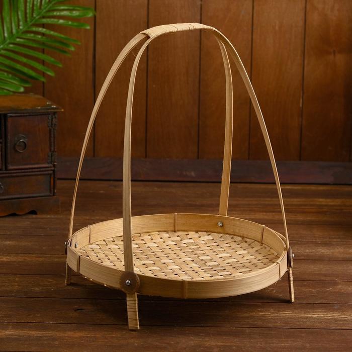 Корзинка плетёная, бамбук "Сурья" 30x30х45см
Корзинка плетёная, бамбук "Сурья" 30x30х45см