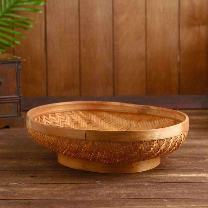 Корзинка плетёная из ротанга "Кинта" 37x30х11см
Корзинка плетёная из ротанга "Кинта" 37x30х11см