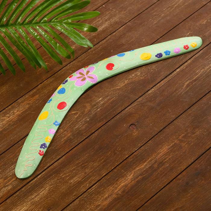 Сувенир из дерева "Бумеранг" салатовый 50х12х1 см
Сувенир из дерева "Бумеранг" салатовый 50х12х1 см