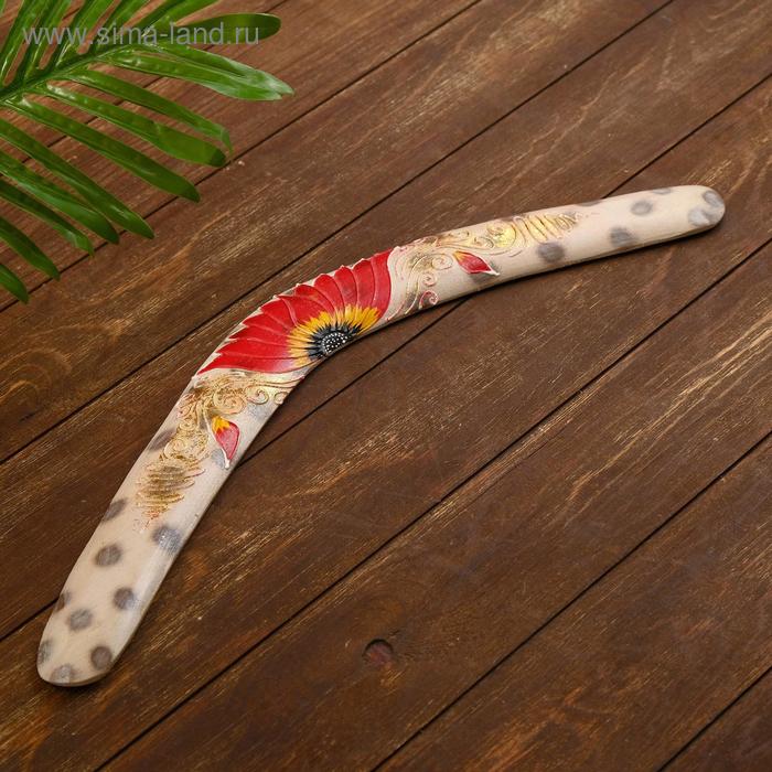 Сувенир"Бумеранг" алый цветок 50х12х1 см
Сувенир"Бумеранг" алый цветок 50х12х1 см