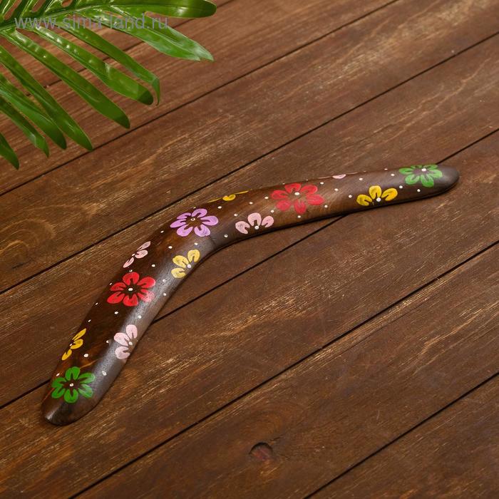 Сувенир из дерева с цветами "Бумеранг" коричневый 40х10х1 см
Сувенир из дерева с цветами "Бумеранг" коричневый 40х10х1 см