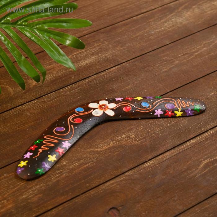 Сувенир из дерева "Бумеранг" коричневый 30х8х1 см
Сувенир из дерева "Бумеранг" коричневый 30х8х1 см