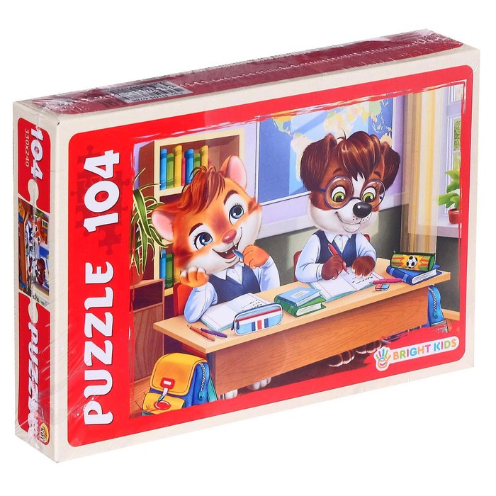 Пазлы «Котёнок и щенок на учебе», 104 элемента
Пазлы «Котёнок и щенок на учебе», 104 элемента