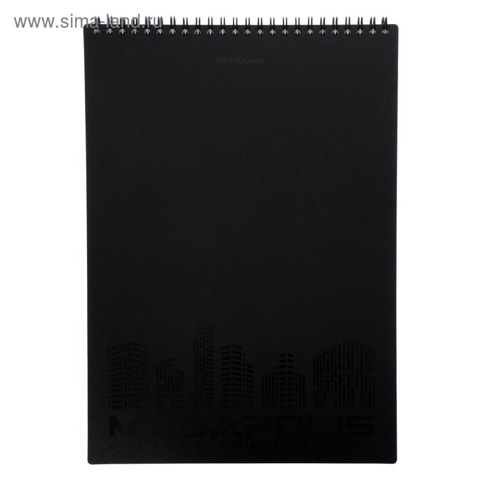 Блокнот А4, 80 листов в клетку, на гребне ErichKrause Megapolis, пластиковая обложка, блок офсет, перфорация 
Блокнот А4, 80 листов в клетку, на гребне ErichKrause Megapolis, пластиковая обложка, блок офсет, перфорация
