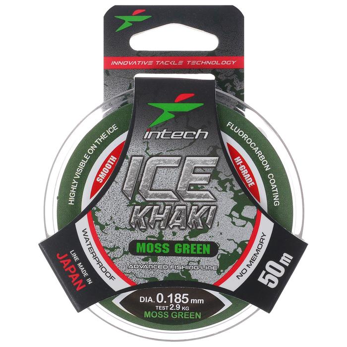 Леска Intech Ice Khaki moss green 0,185, 50 м
Леска Intech Ice Khaki moss green 0,185, 50 м