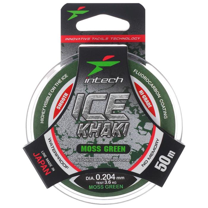 Леска Intech Ice Khaki moss green 0,204, 50 м
Леска Intech Ice Khaki moss green 0,204, 50 м