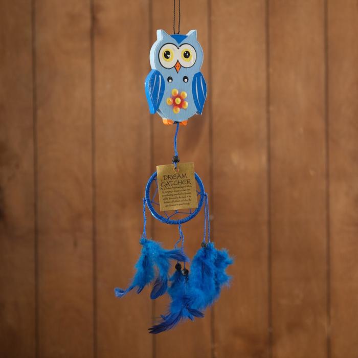 Ловец снов "Голубая совушка" 40х7х1 см
Ловец снов "Голубая совушка" 40х7х1 см
