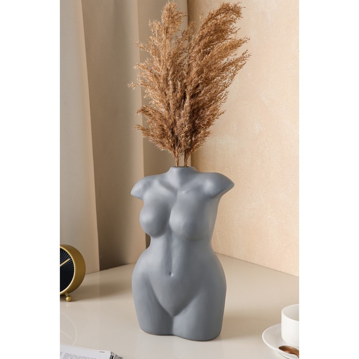 Ваза керамическая "Эталон", настольная, матовая, серая, 30 см
Ваза керамическая "Эталон", настольная, матовая, серая, 30 см