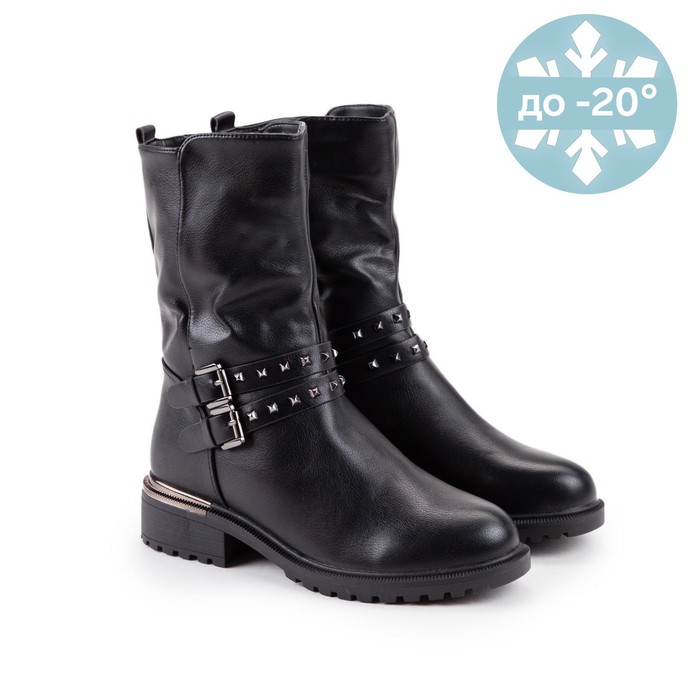 Сапоги женские, цвет чёрный, размер 39 
Сапоги женские, цвет чёрный, размер 39