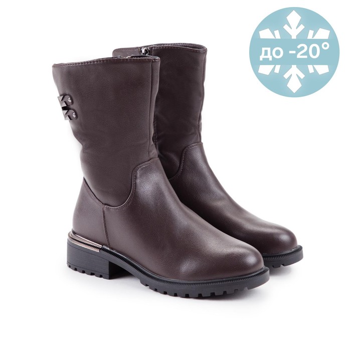 Сапоги женские, цвет коричневый, размер 38 
Сапоги женские, цвет коричневый, размер 38