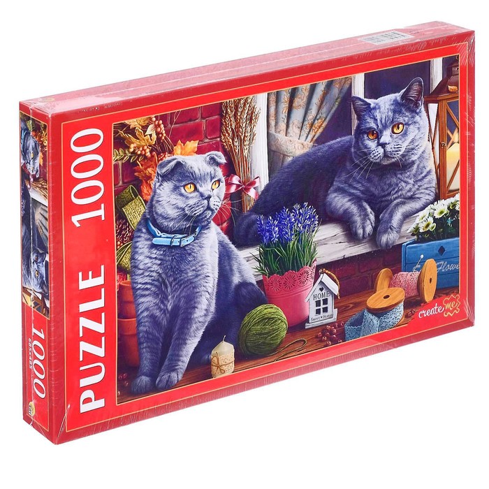 Пазлы «Британские коты», 1000 элементов
Пазлы «Британские коты», 1000 элементов