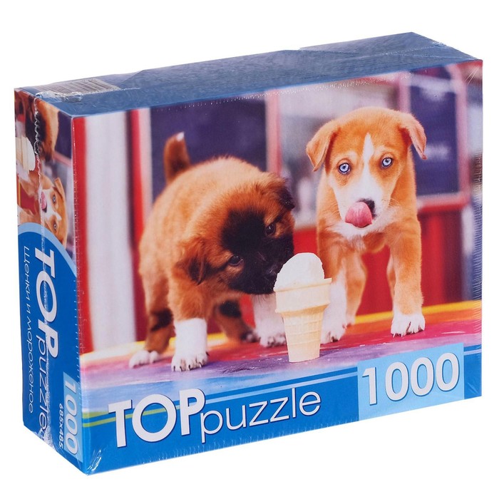 Пазлы «Щенки и мороженое», 1000 элементов
Пазлы «Щенки и мороженое», 1000 элементов