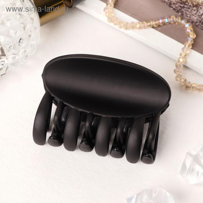 Краб для волос "Ирина" овал, 6 см, чёрный
Краб для волос "Ирина" овал, 6 см, чёрный